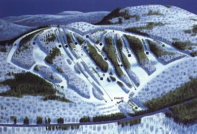 Porkies Downhill Trail Map