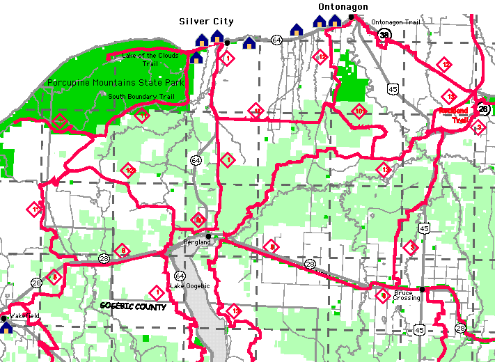 Ontonagon Snowmobile Trails